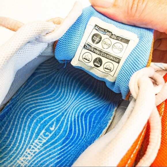 Nike Running Shox VJ-N 2008 Women’s 308683 Shoes White/Orange/Blue Sz 6.5 - Picture 8 of 12